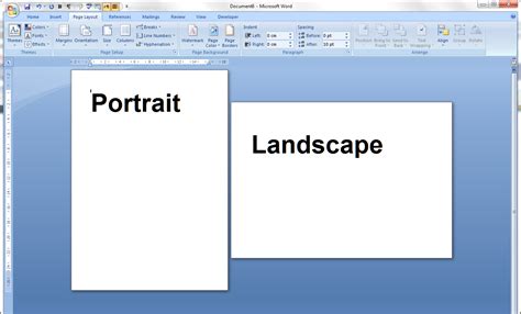 How to Page Layout in Portrait & Landscape in 1 .